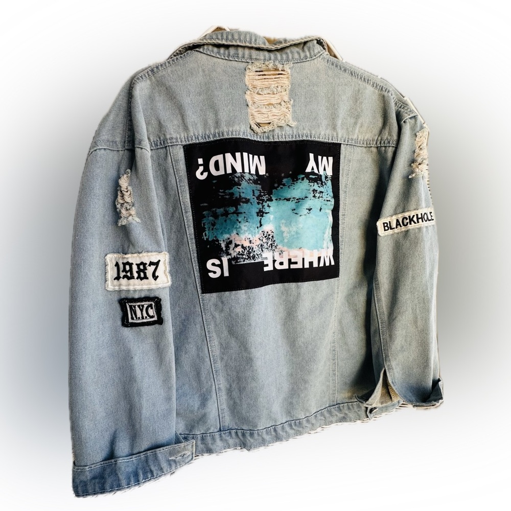WHERE IS MY MIND? 🧠Custom Denim Jacket